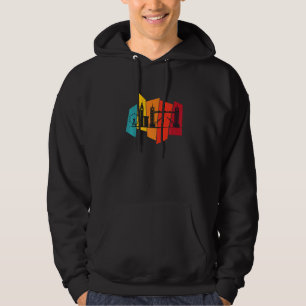 Torenbrug Van Londen Silhouet Retro Engeland Hoodie