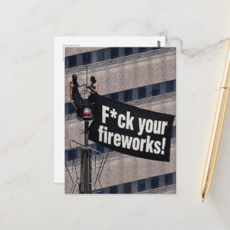Torenklimmers Jullie vuurwerk deugt niet Briefkaart
