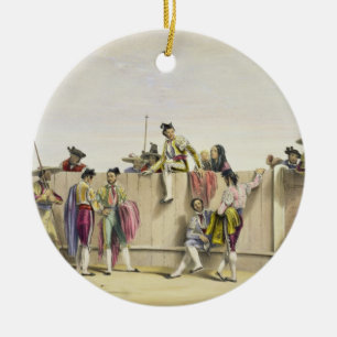 Toreros Reposing between the Bulls, 1865 (kleur l Keramisch Ornament