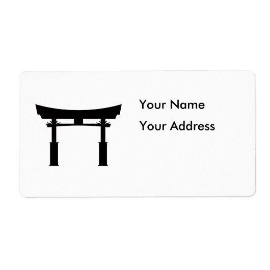 Tori Gate Silhouet Etiket (Voorkant)
