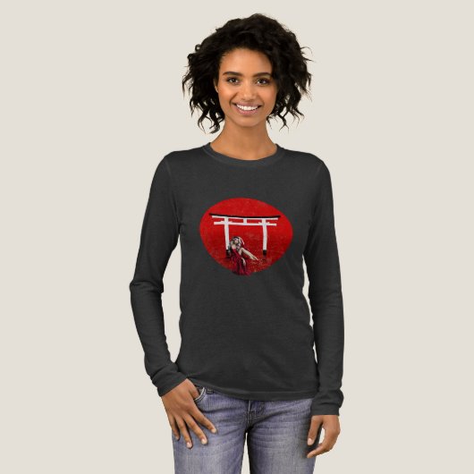 Torii Gate T-shirt met lange mouwen (Voorkant)