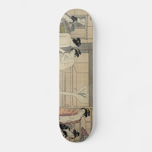 Torii Kiyonaga-badhuisvrouwen Skateboard (Voorkant)