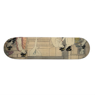 Torii Kiyonaga-badhuisvrouwen Skateboard