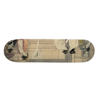 Torii Kiyonaga-badhuisvrouwen Skateboard