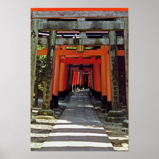 Torii-poorten - Kyoto, Japan, Azië Poster (Voorkant)