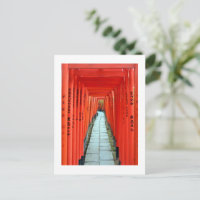 Torii-poorten van Nezu Shrine: Tokyo-ansichtkaart