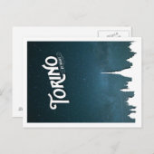 Torino de nuit - carte postale (Devant / Derrière)