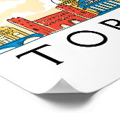 Torino Italië  stadsgezicht Poster (Hoek)