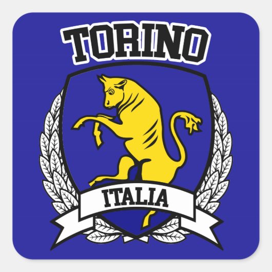 Torino Vierkante Sticker (Voorkant)
