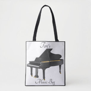 Tori's Piano Print Music Bag Draagtas