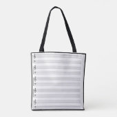 Tori's Piano Print Music Bag Draagtas (Achterkant)