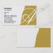 Torn Away - Amber Embossed Texture - Gold Visitekaartje (Voorkant / Achterkant)