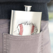 Torn Baseball Flask Flacon (Voorbeeld)