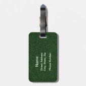 Torn Baseball (gepersonaliseerd) Bagagelabel (Achterkant verticaal)