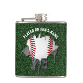 Torn Baseball Hip Flask Heupfles (Voorkant)