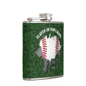 Torn Baseball Hip Flask Heupfles (Rechts)