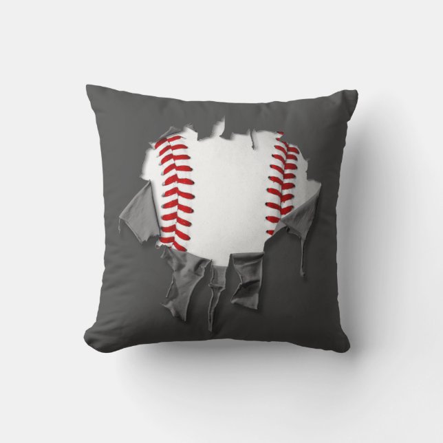 Torn Baseball Kussen (Voorkant)
