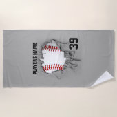 Torn Baseball Strandlaken (Voorkant)