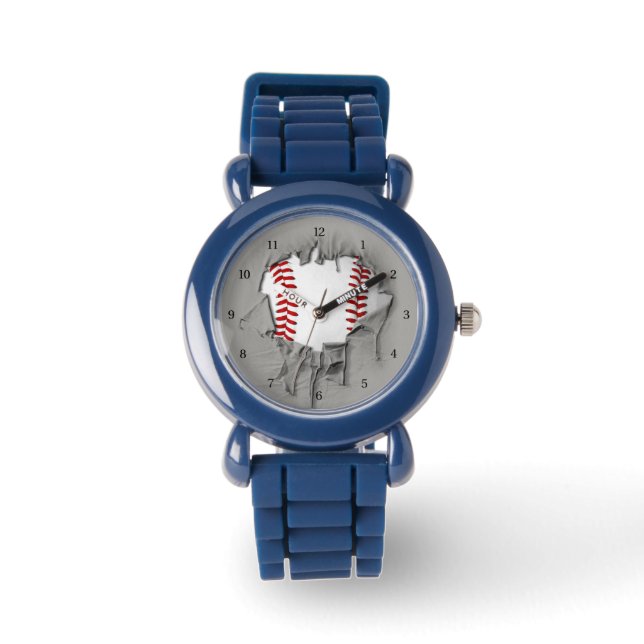 Torn Baseball Wrist Watch Horloge (Voorkant)