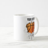 Torn Basketball Coffee Mok (Voorkant rechts)