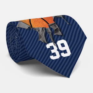 Torn Basketball (donker/gepersonaliseerd) Stropdas