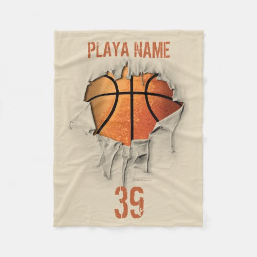 Torn Basketball Fleece Blanket (Voorkant)