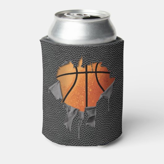 Torn Basketball (getextureerd) Blikjeskoeler (Blikje Achterkant)
