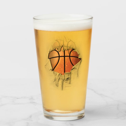 Torn Basketball Glas (Voorkant gevuld)