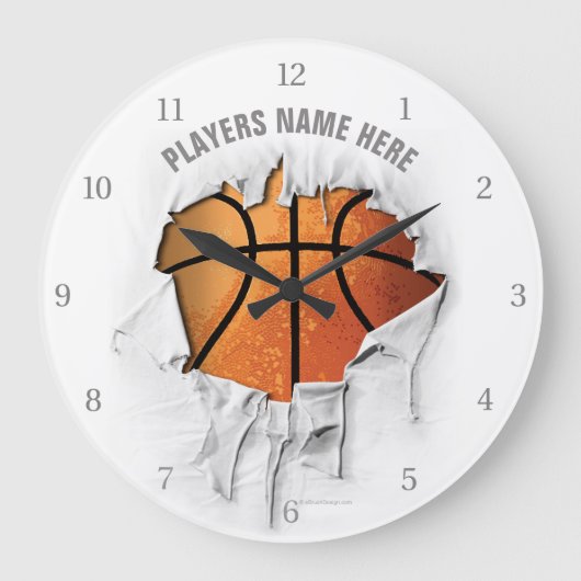 Torn Basketball Large Clock Grote Klok (Voorkant)