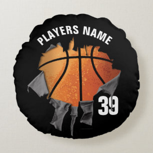 Torn Basketball Rond Kussen