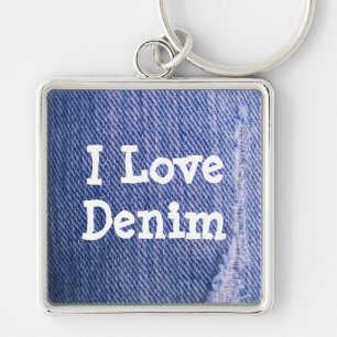 Torn Blue Jeans Sleutelhanger