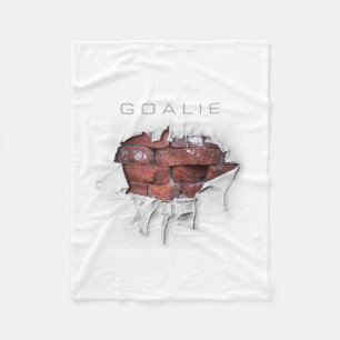 Torn Brick Wall Goalie (Hockey) Fleece Deken