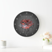 Torn Brick Wall Goalie (Hockey) Grande horloge (Maison)