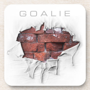Torn Brick Wall Goalie (Hockey) Onderzetter