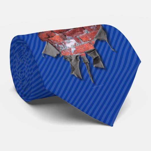 Torn Brick Wall Goalie (Hockey) Stropdas (Opgerold)