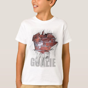 Torn Brick Wall Goalie (Hockey) T-shirt