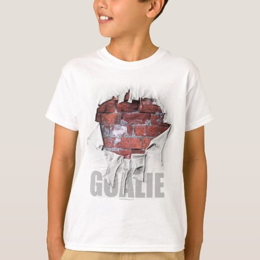 Torn Brick Wall Goalie (Hockey) T-shirt (Voorkant)
