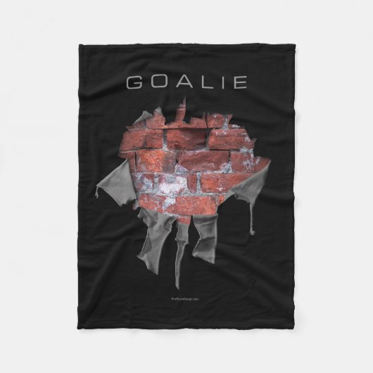 Torn Brick Wall Goalie (Soccer) Fleece Deken (Voorkant)