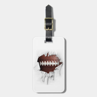 Torn Football Bagagelabel