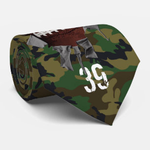 Torn Football camo Stropdas