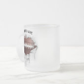 Torn Football Frosted Coffee Mok (Voorkant links)