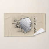Torn Golf Ball Bad Handdoek (Handdoek)