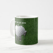 Torn Golf Ball Café Mug (Devant gauche)