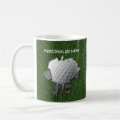 Torn Golf Ball Café Mug (Gauche)