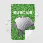 Torn Golf Ball () Golfhanddoek (Insitu)