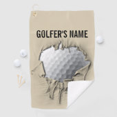 Torn Golf Ball () Golfhanddoek (Insitu)