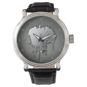 Torn Golf Ball Horloge