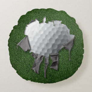 Torn Golf Round Pillow Rond Kussen
