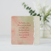 Torn Paper Vow Renewal Kaart (Staand voorkant)