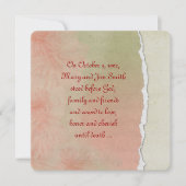 Torn Paper Vow Renewal Kaart (Voorkant)